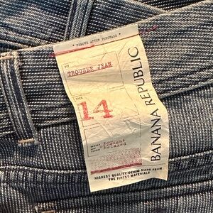 NWT Banana Republic Dark Blue Denim Trousers